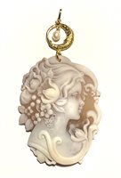 Anhänger Cameo Italiano Dame Madame Deco in Silber PPR3-G - PPR3-G